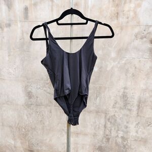 Skims black thong bodysuit